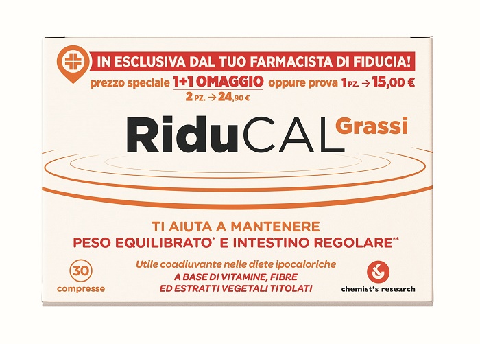 RIDUCAL GRASSI 30 COMPRESSE - Apotecalab srl