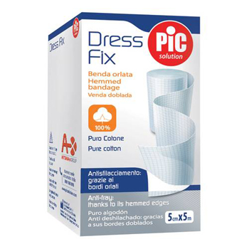 BENDA IN GARZA IDROFILA ORLATA PIC DRESSFIX 10X500CM FUSTELLA - Apotecalab srl