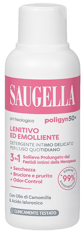 SAUGELLA POLIGYN 50+ DETERGENTE INTIMO LENITIVO ED EMOLLIENTE 250 ML - Apotecalab srl