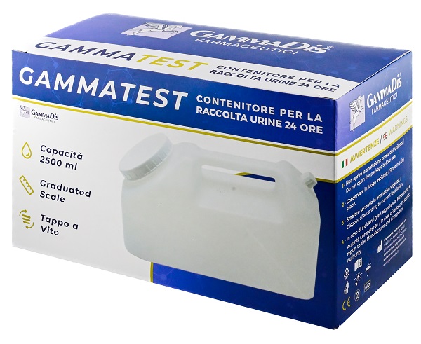 CONTENITORE STERILE PER LA RACCOLTA URINA GAMMASI 24H 2500 ML GAMMADIS - Apotecalab srl