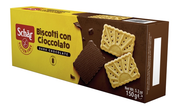 SCHAR BISCOTTO CON CIOCCOLATO DARK CHOCOLATE 150 G - Apotecalab srl