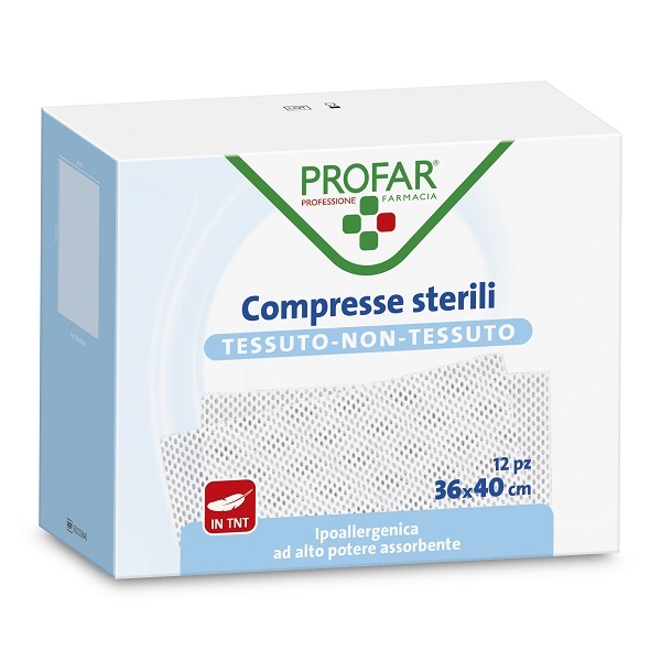 GARZA COMPRESSA TESSUTO NON TESSUTO 36X40 CM PROFAR - Apotecalab srl