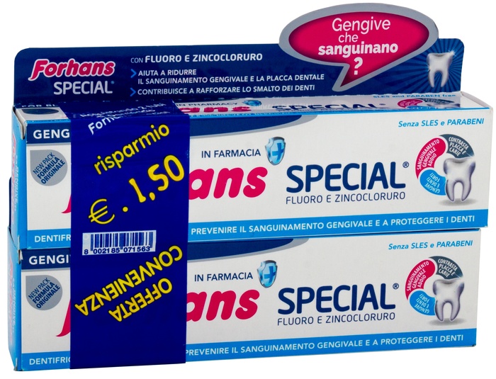 FORHANS SP DENTIF 2X75ML - Apotecalab srl