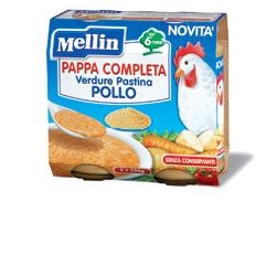 MELLIN PAPPA COMPLETA POLLO 250 G 2 PEZZI - Apotecalab srl
