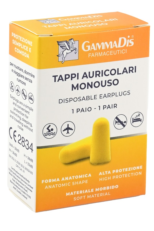 TAPPO AURICOLARE EAR GOMMAPIUMA 2 PEZZI GAMMADIS - Apotecalab srl