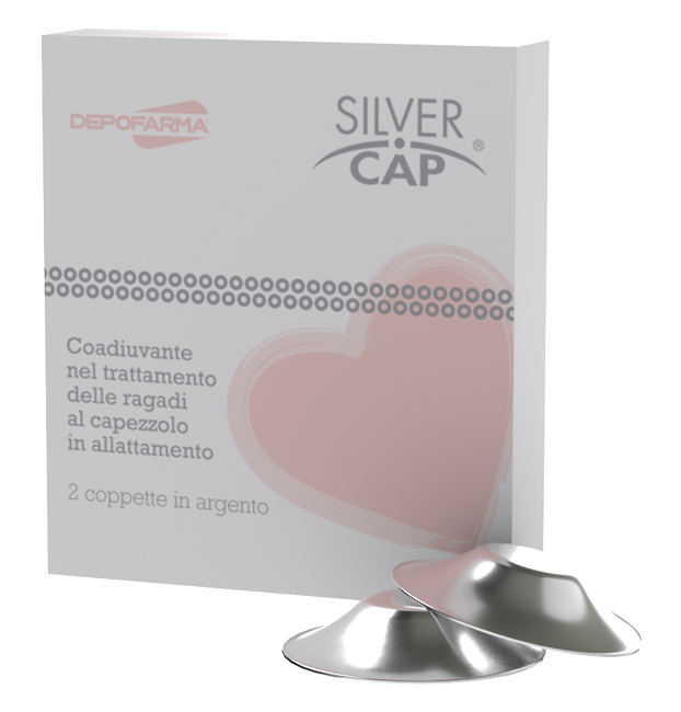 SILVER CAP COPPETTE IN ARGENTO COPRI CAPEZZOLI PER ALLATTAMENTO 2 PEZZI - Apotecalab srl