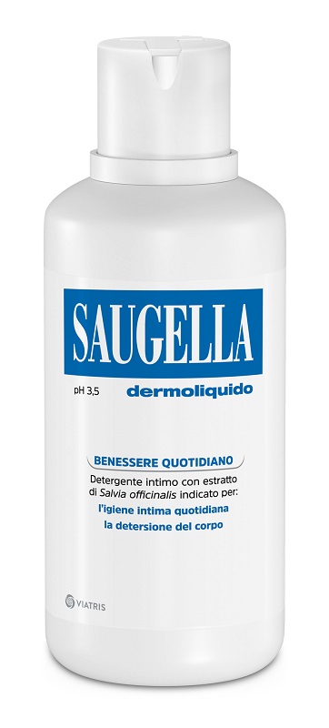 SAUGELLA DERMOLIQUIDO PH 3,5 DETERGENTE INTIMO BENESSERE QUOTIDIANO 500 ML - Apotecalab srl