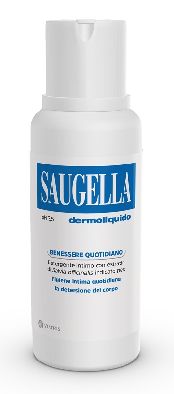 SAUGELLA DERMOLIQUIDO PH 3,5 DETERGENTE INTIMO BENESSERE QUOTIDIANO 250 ML - Apotecalab srl