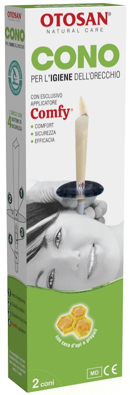 OTOSAN CONO PER L'IGIENE DELLE ORECCHIE OTOSAN+PROPOLI 2 PEZZI - Apotecalab srl
