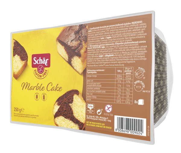 SCHAR MARBLE CAKE SENZA LATTOSIO 250 G - Apotecalab srl