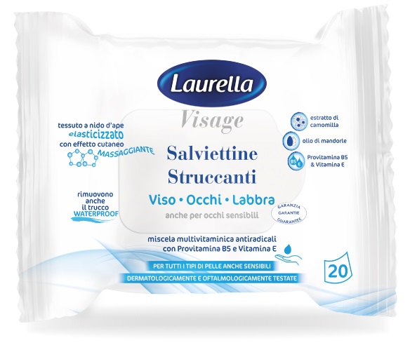 LAURELLA VISAGE SALVIETTINA STRUCCANTE 20 PEZZI - Apotecalab srl