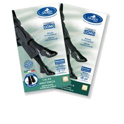 CALZA UOMO COTONE 70 DENARI  GRANDE NERO - Apotecalab srl