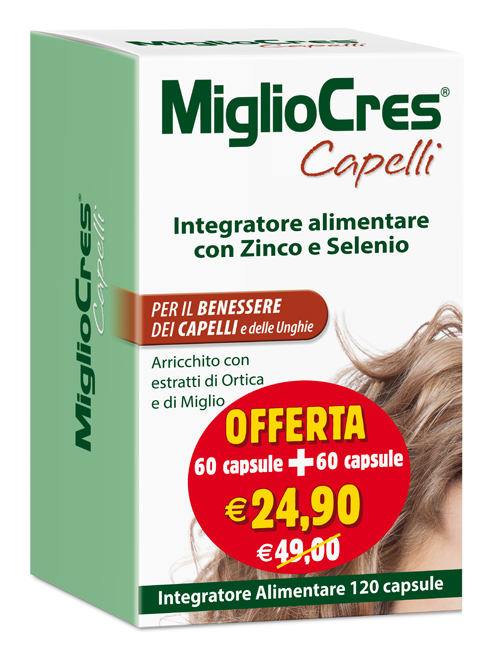 MIGLIOCRES 60+60 CAPSULE 60 G PROMOZIONE - Apotecalab srl
