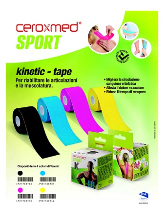 CEROXMED SPORT KINETIC TAPE BLU 1 PEZZO - Apotecalab srl