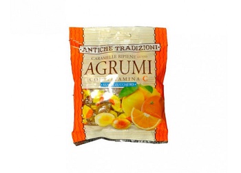 ANTICHE TRADIZIONI CARAMELLE RIPIENE CON VITAMINA C GUSTO AGRUMI 60 G - Apotecalab srl