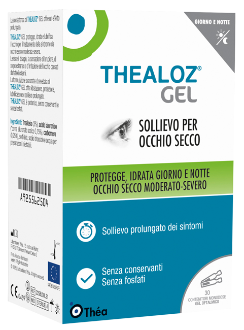 THEALOZ GEL OFTALMICO 30 CONTENITORI MONODOSE 0,4 G - Apotecalab srl