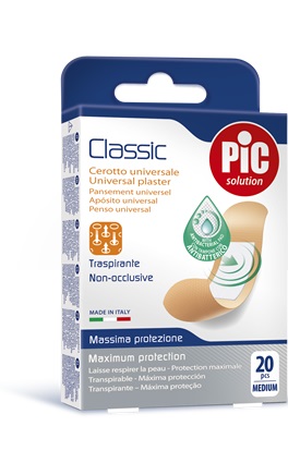 CEROTTO PIC CLASSIC 19X72 MM ANTIBATTERICO 20 PEZZI - Apotecalab srl