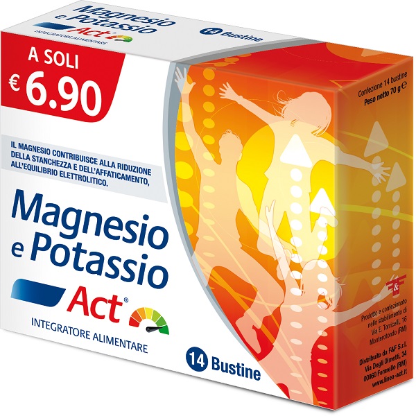 MAGNESIO E POTASSIO ACT 14 BUSTINE - Apotecalab srl