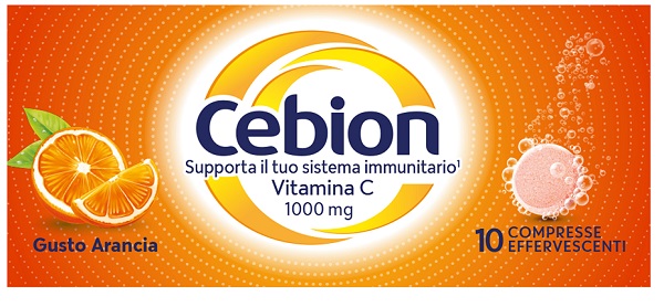 CEBION EFFERVESCENTI VITAMINA C ARANCIA 10 COMPRESSE - Apotecalab srl