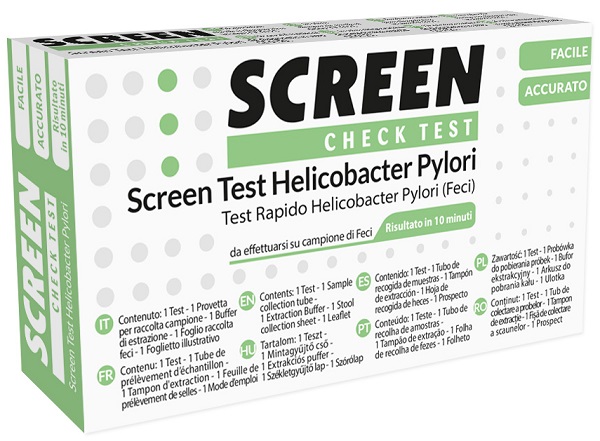 SCREEN TEST RAPIDO ANTIGENI HELICOBACTER PYLORI FECI UMANE - Apotecalab srl