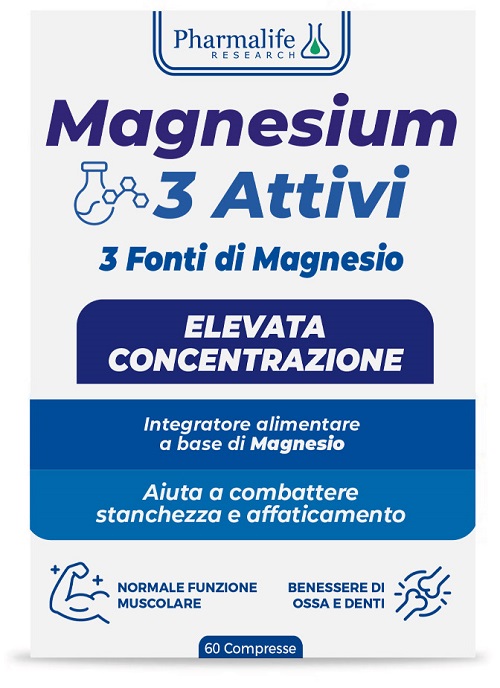 MAGNESIUM 3 ATTIVI 60 COMPRESSE - Apotecalab srl