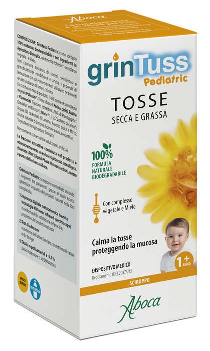 GRINTUSS PEDIATRIC SCIROPPO 180 G - Apotecalab srl