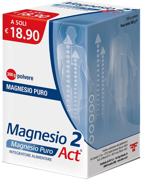 MAGNESIO 2 MAGNESIO PURO ACT POLVERE 300 G - Apotecalab srl