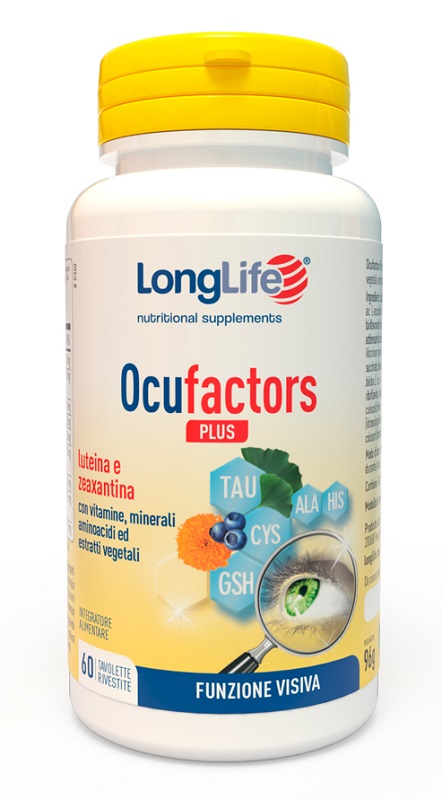 LONGLIFE OCUFACTORS PLUS 60 TAVOLETTE RIVESTITE - Apotecalab srl
