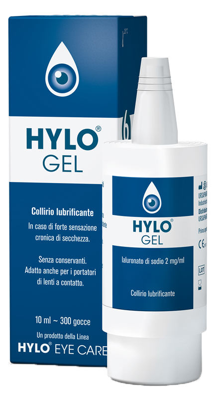 HYLO-GEL COLLIRIO LUBRIFICANTE ACIDO IALURONICO 0,2% 10 ML - Apotecalab srl