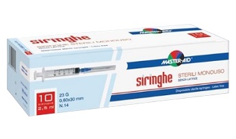 SIRINGA PER VENIPUNTURA MASTER-AID 10 ML GAUGE 21 10 PEZZI - Apotecalab srl