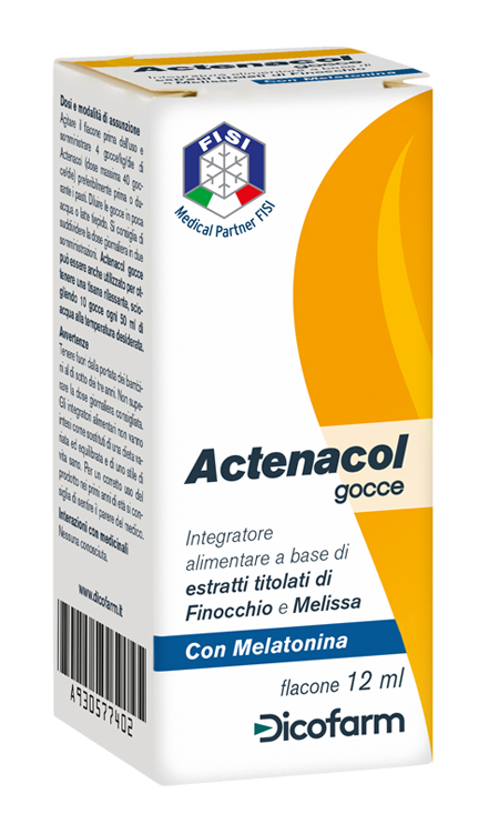 ACTENACOL GOCCE 12 ML CON MELATONINA - Apotecalab srl