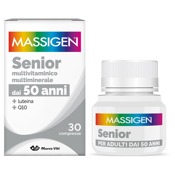 MASSIGEN SENIOR MULTIVITAMINICO E MULTIMINERALE 30 COMPRESSE RIVESTITE - Apotecalab srl