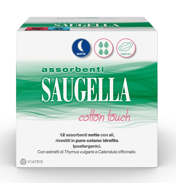 SAUGELLA COTTON TOUCH ASSORBENTI NOTTE 12 PEZZI TAGLIO PREZZO - Apotecalab srl
