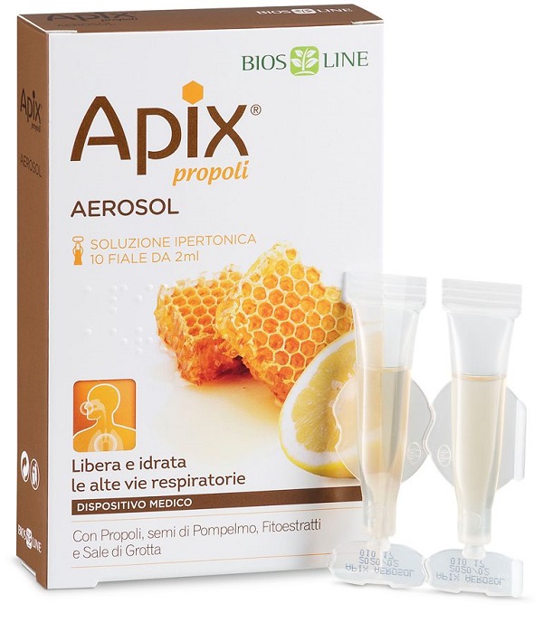 APIX PROPOLI AEROSOL 10 FIALE MONODOSE X 2 ML BIOSLINE - Apotecalab srl
