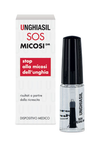 ANTIMICOTICO UNGHIASIL SOS MICOSI IN FLACONE DI VETRO 5 ML CON PENNELLO APPLICATORE + ASTUCCIO - Apotecalab srl