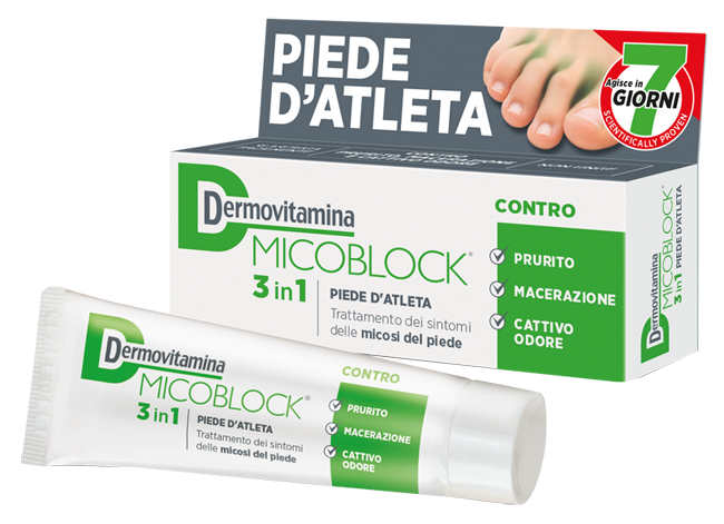 DERMOVITAMINA MICOBLOCK 3 IN 1 PIEDE D'ATLETA 30 ML - Apotecalab srl