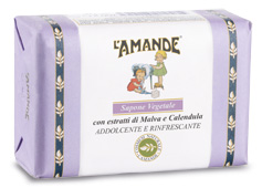 L'AMANDE MARSEILLE SAPONE VEGETALE MALVA/CALENDULA 200 G - Apotecalab srl