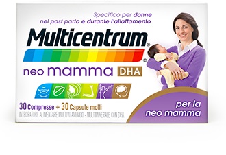 MULTICENTRUM NEO MAMMA DHA 30 COMPRESSE + 30 CAPSULE MOLLI - Apotecalab srl