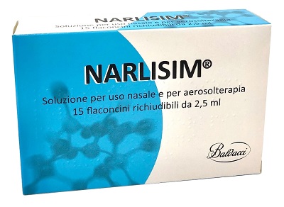 NARLISIM SOLUZIONE PER USO NASALE E AEROSOLTERAPIA 15 FLACONCINI RICHIUDIBILI DA 2,5 ML L'UNO - Apotecalab srl