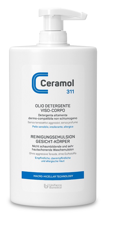CERAMOL 311 OLIO DETERGENTE VISO/CORPO 400 ML - Apotecalab srl