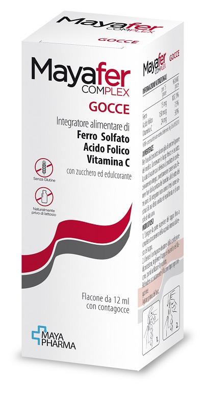 MAYAFER COMPLEX GOCCE 12 ML SENZA GLUTINE NATURALMENTE PRIVO DI LATTOSIO - Apotecalab srl