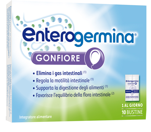 ENTEROGERMINA GONFIORE 10 BUSTINE BIPARTITE - Apotecalab srl