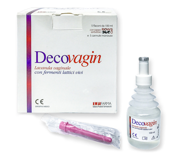 DECOVAGIN 5 FLACONI DA 100 ML + 5 CANNULE MONOUSO - Apotecalab srl