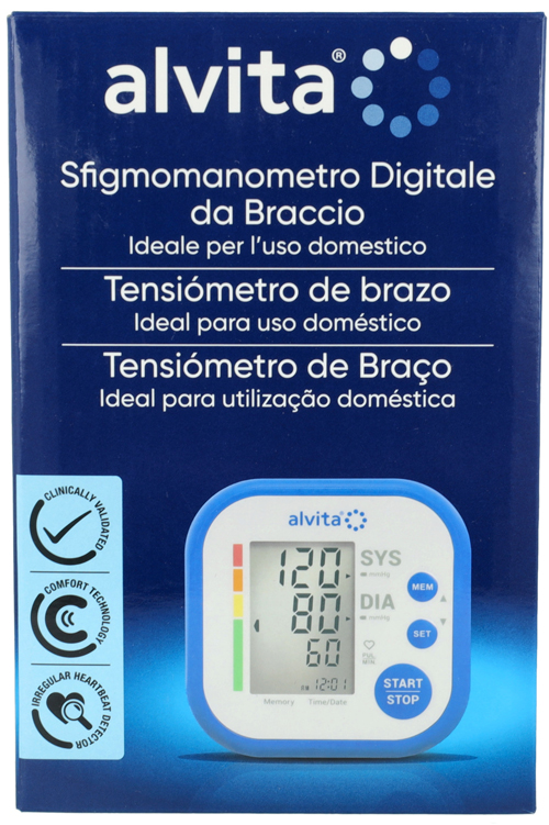 SFIGMOMANOMETRO DIGITALE DA BRACCIO ALVITA - Apotecalab srl