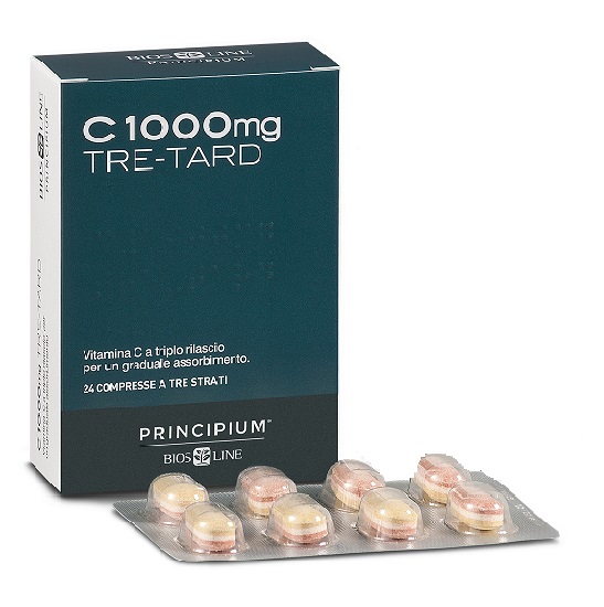 PRINCIPIUM C 1000 MG TRE-TARD 24 COMPRESSE A TRE STRATI - Apotecalab srl