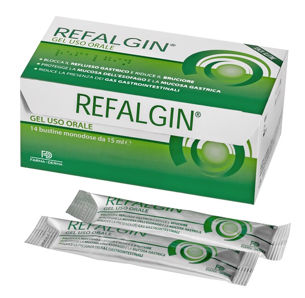 REFALGIN GEL OROSOLUBILE ANTIREFLUSSO 14 BUSTINE 15 ML - Apotecalab srl