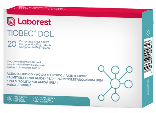 TIOBEC DOL 20 COMPRESSE DA 1455 MG - Apotecalab srl
