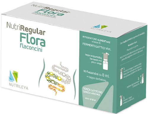 NUTRIREGULAR FLORA 10 FLACONCINI 8 ML - Apotecalab srl