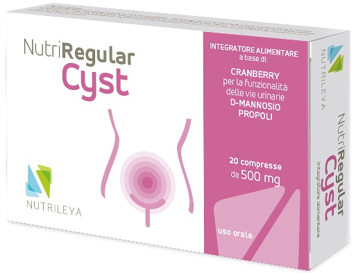 NUTRIREGULAR CYST 20 CAPSULE 500 MG - Apotecalab srl