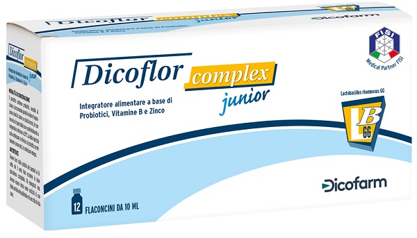 DICOFLOR COMPLEX JUNIOR 12 FLACONI DA 10 ML - Apotecalab srl